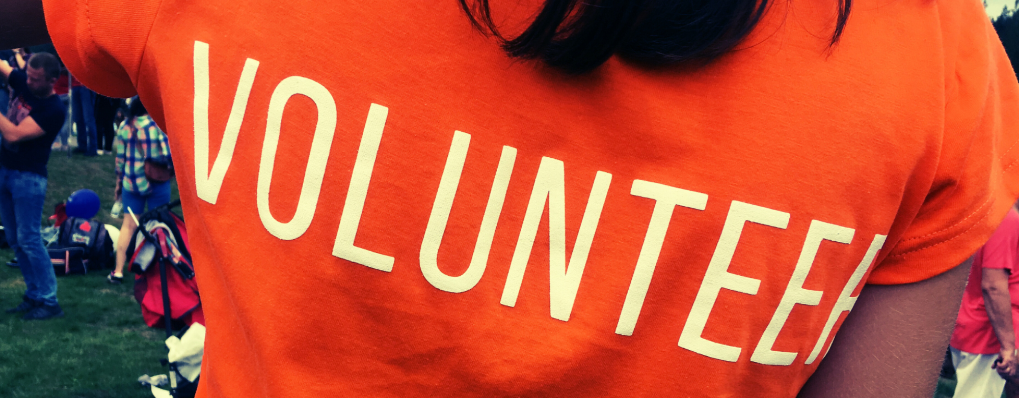 Volunteer at a community event