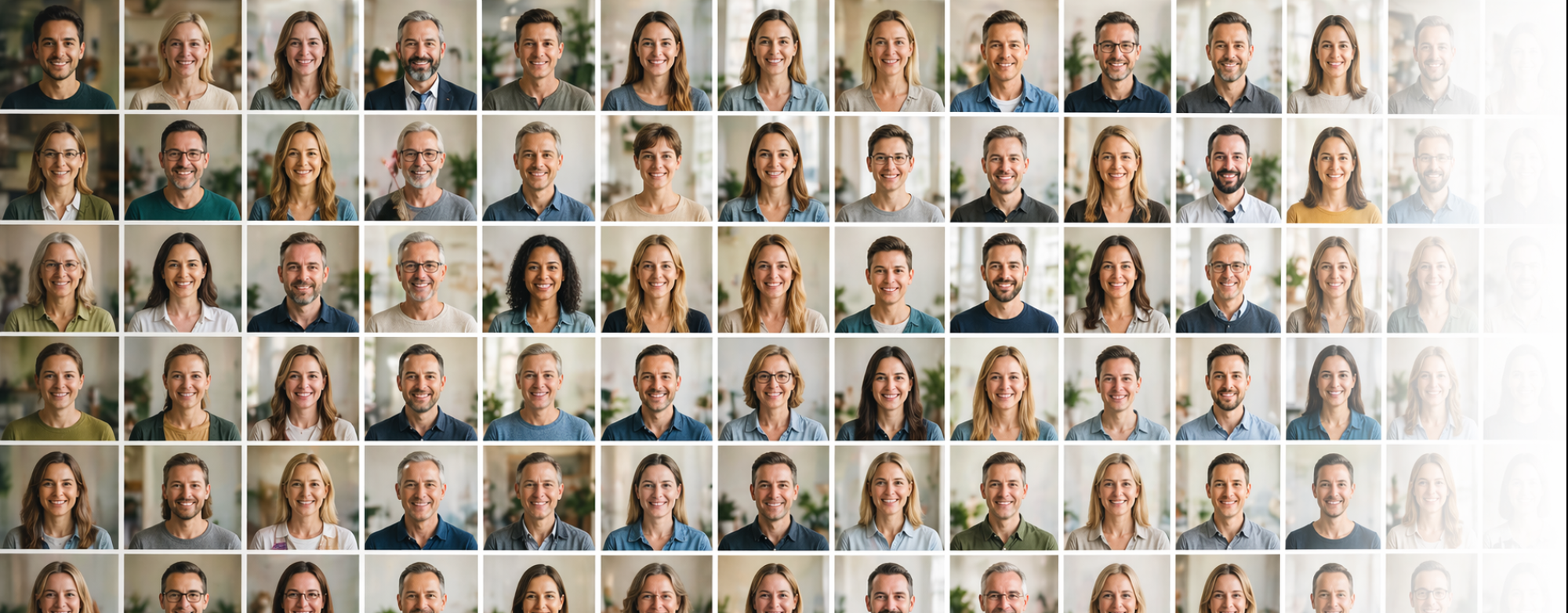 Grid of portrait photos