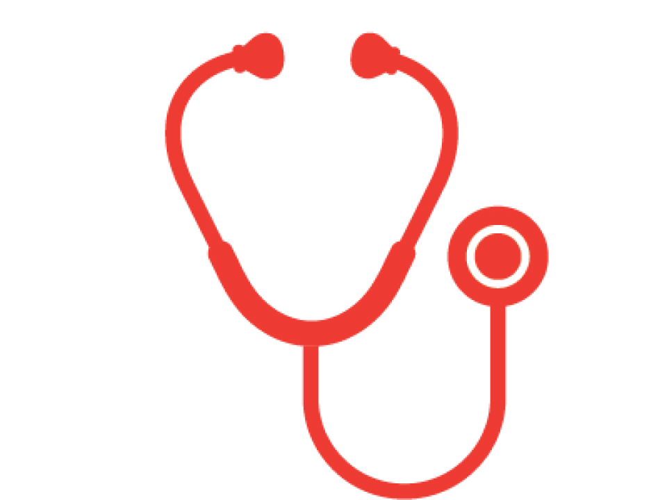 Red stethoscope