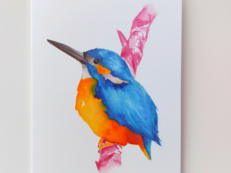 A stylish pack of 3 cards for all occasions with a watercolour illustration by Rosie Farrell