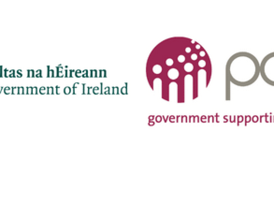 Government of Ireland Logo and Pobal Logo