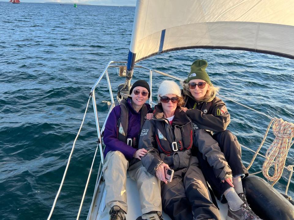 Participants on a sailing boat during the 2026 Sailing Programme